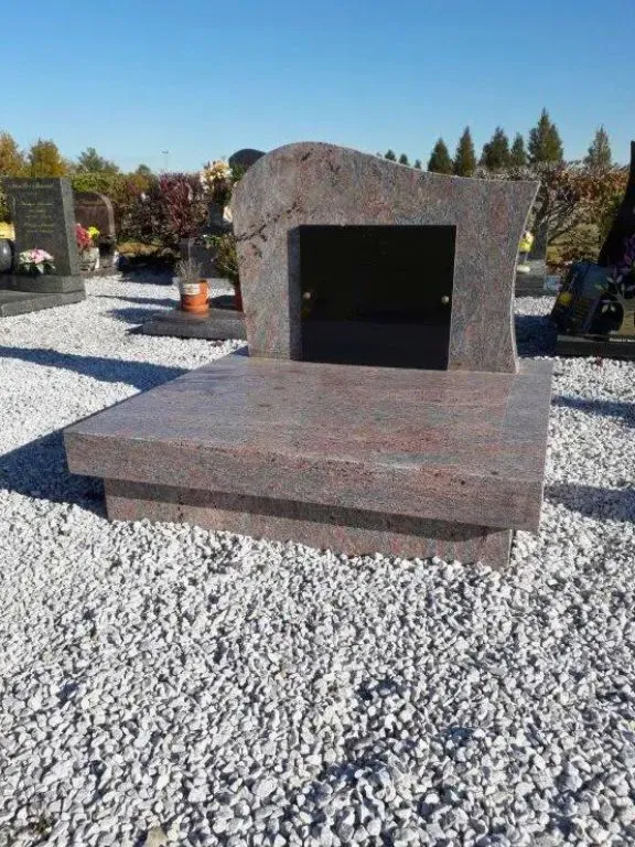 monument cineraire en granit rose bella